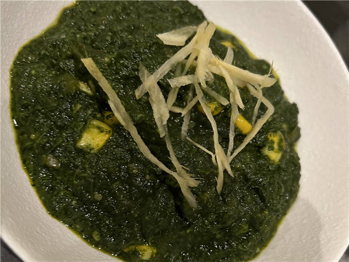 spinach and corn dish